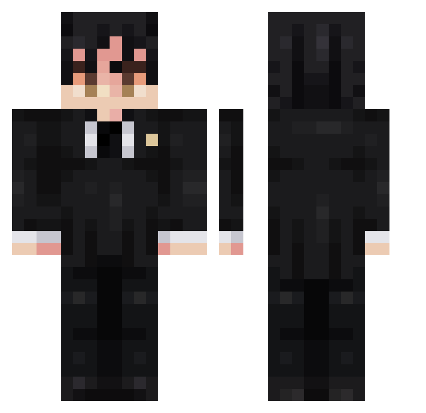 omranhm Minecraft skin, front and back view