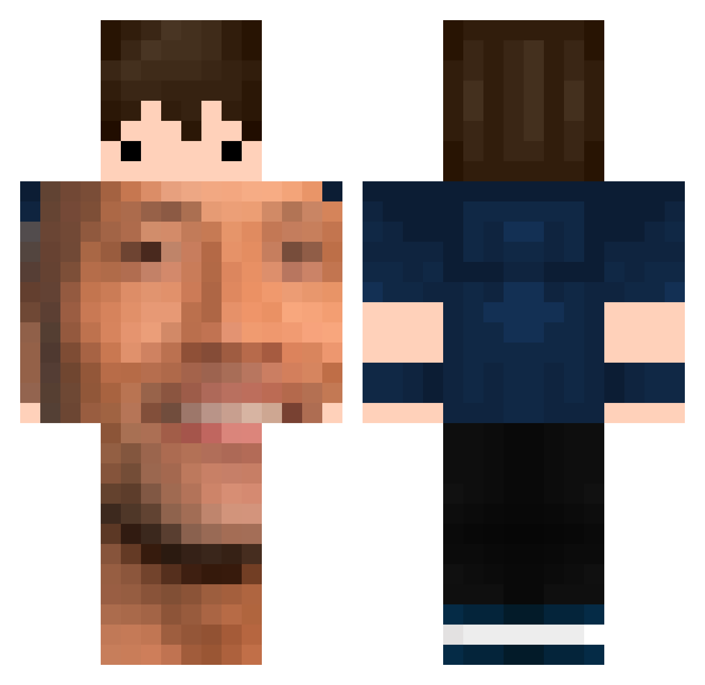 Greg_zzc Minecraft skin, front and back view