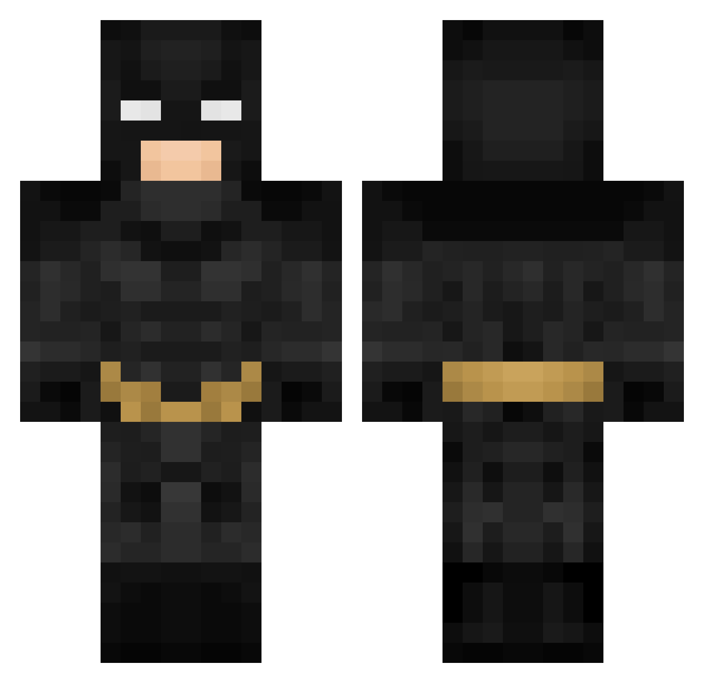 StevenWHUT Minecraft skin, front and back view