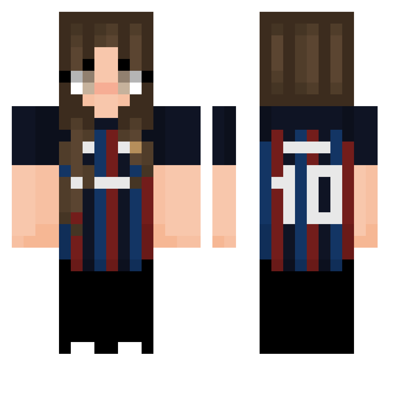 morelki_ Minecraft skin, front and back view