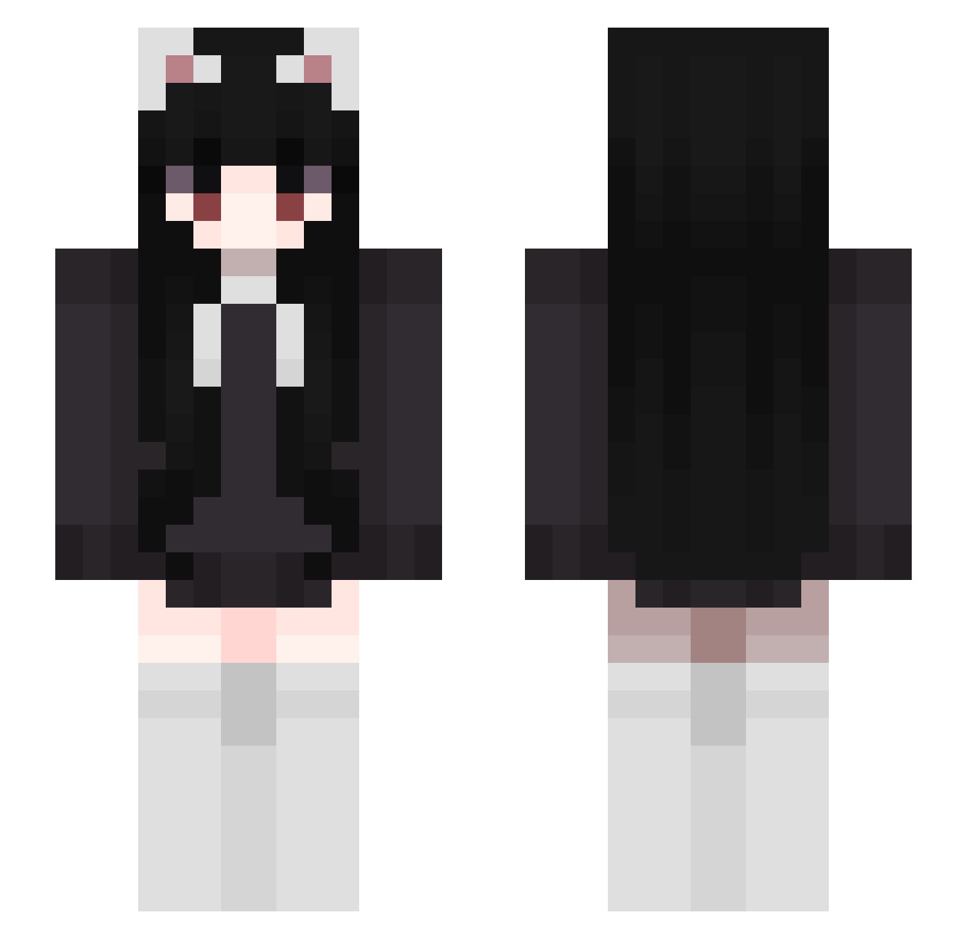 KalecKKK Minecraft skin, front and back view