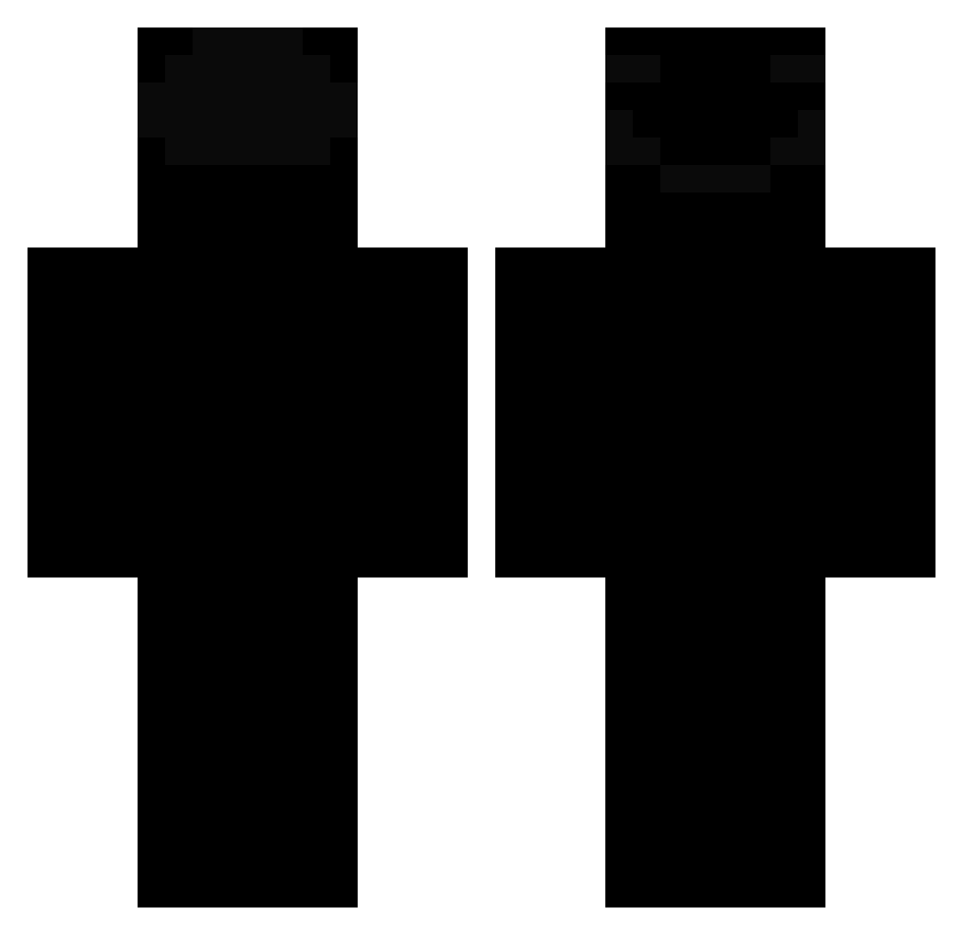 AxariymX Minecraft skin, front and back view