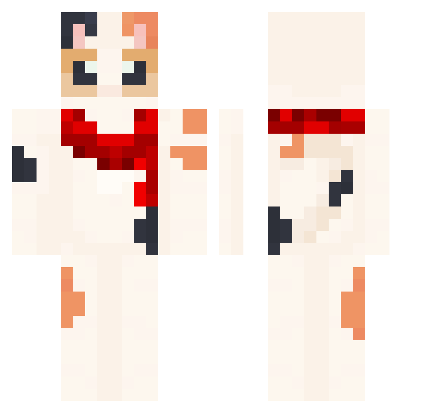 platypus27000 Minecraft skin, front and back view