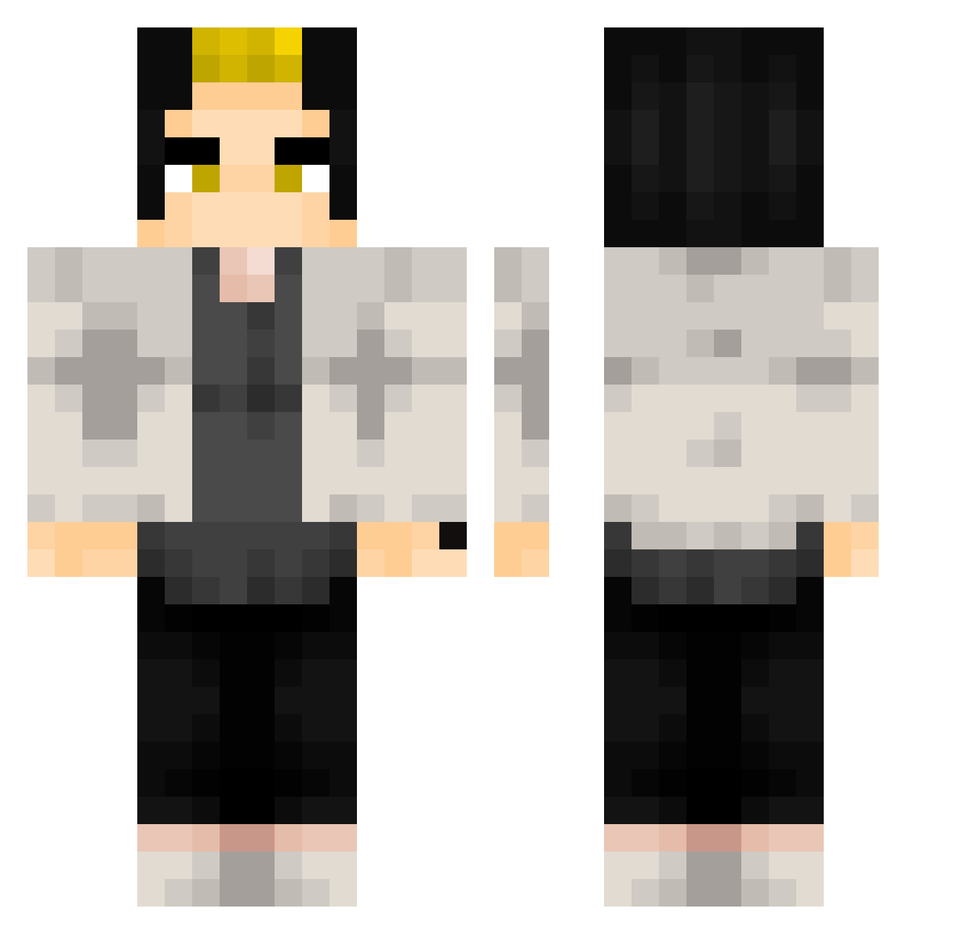 DiegoPaulo Minecraft skin, front and back view