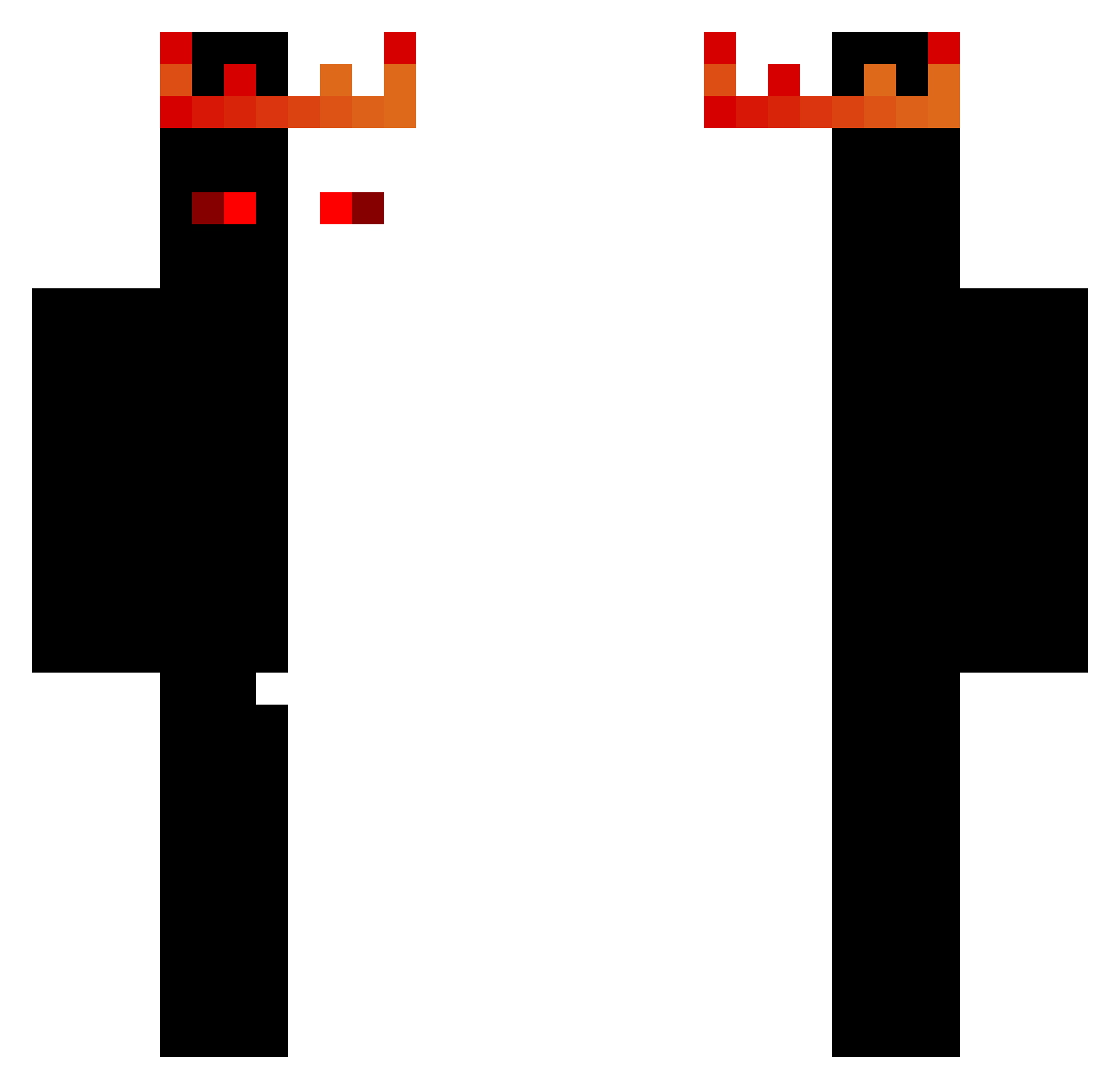 ToseEnsar Minecraft skin, front and back view