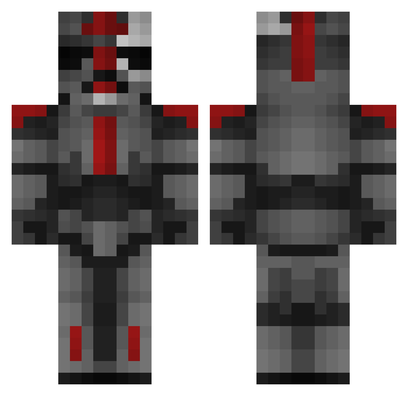 TheRadioGuy Minecraft skin, front and back view