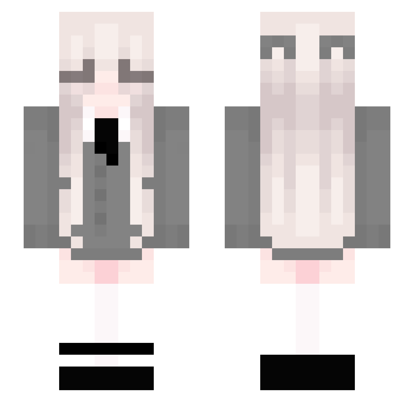 suzi3 Minecraft skin, front and back view