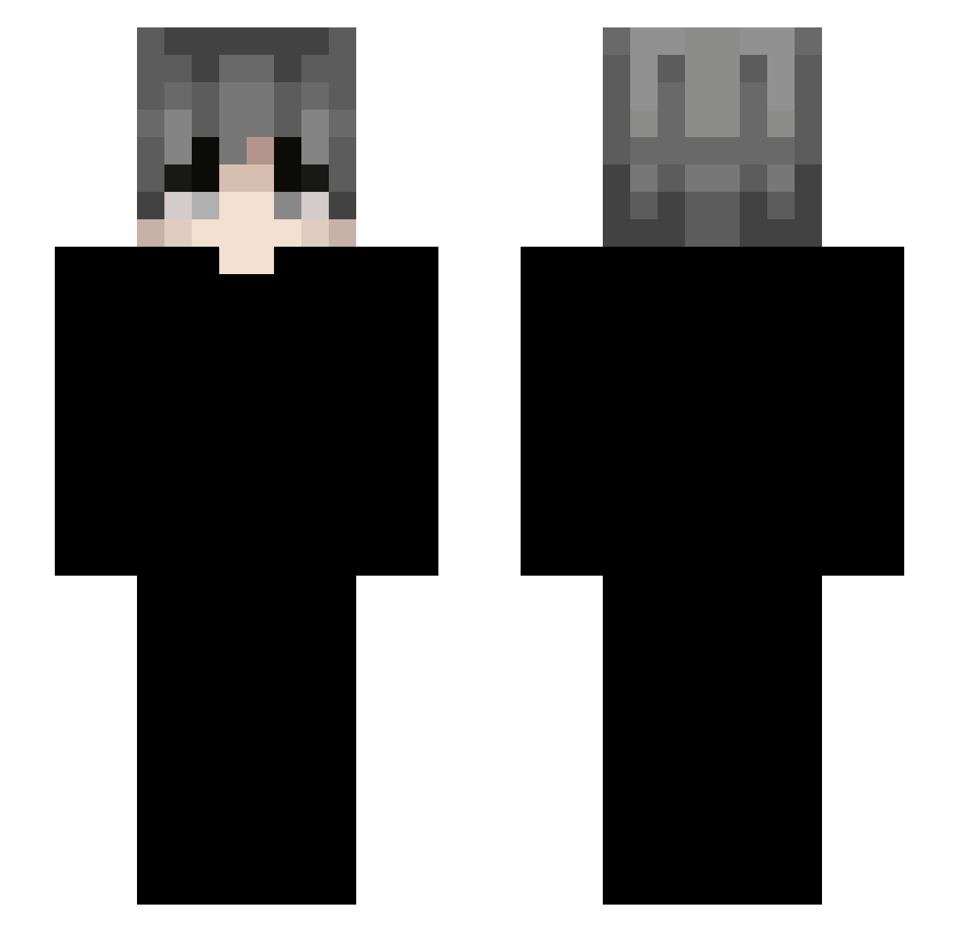 TBNRfrags11111 Minecraft skin, front and back view
