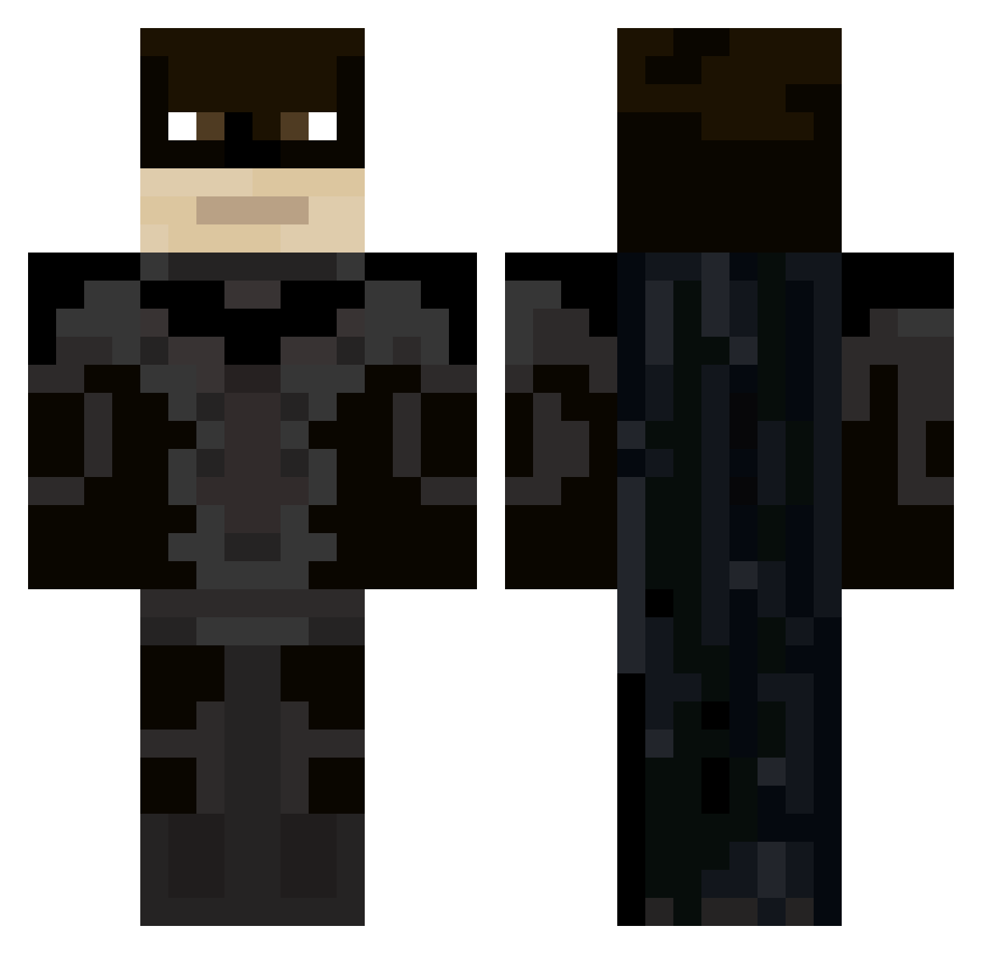 Trailblazer666 Minecraft skin, front and back view
