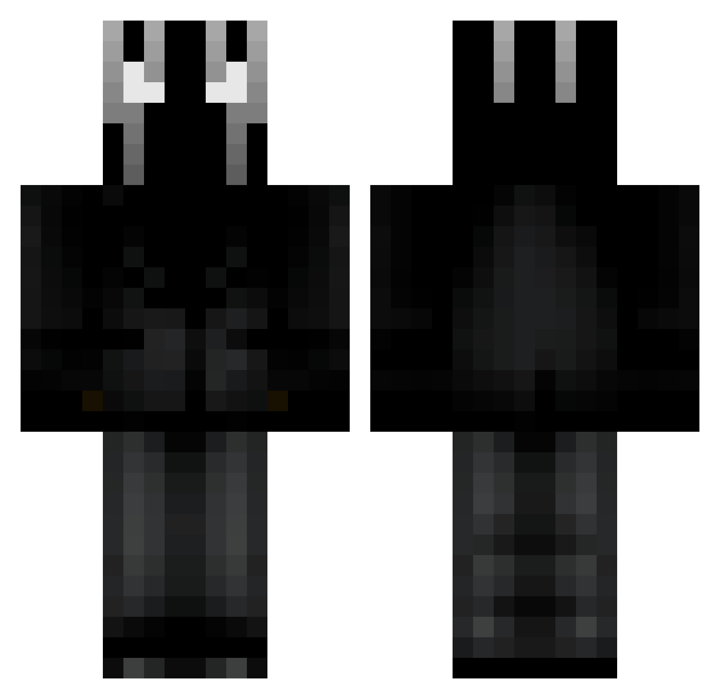 ShayzerPvP_ Minecraft skin, front and back view