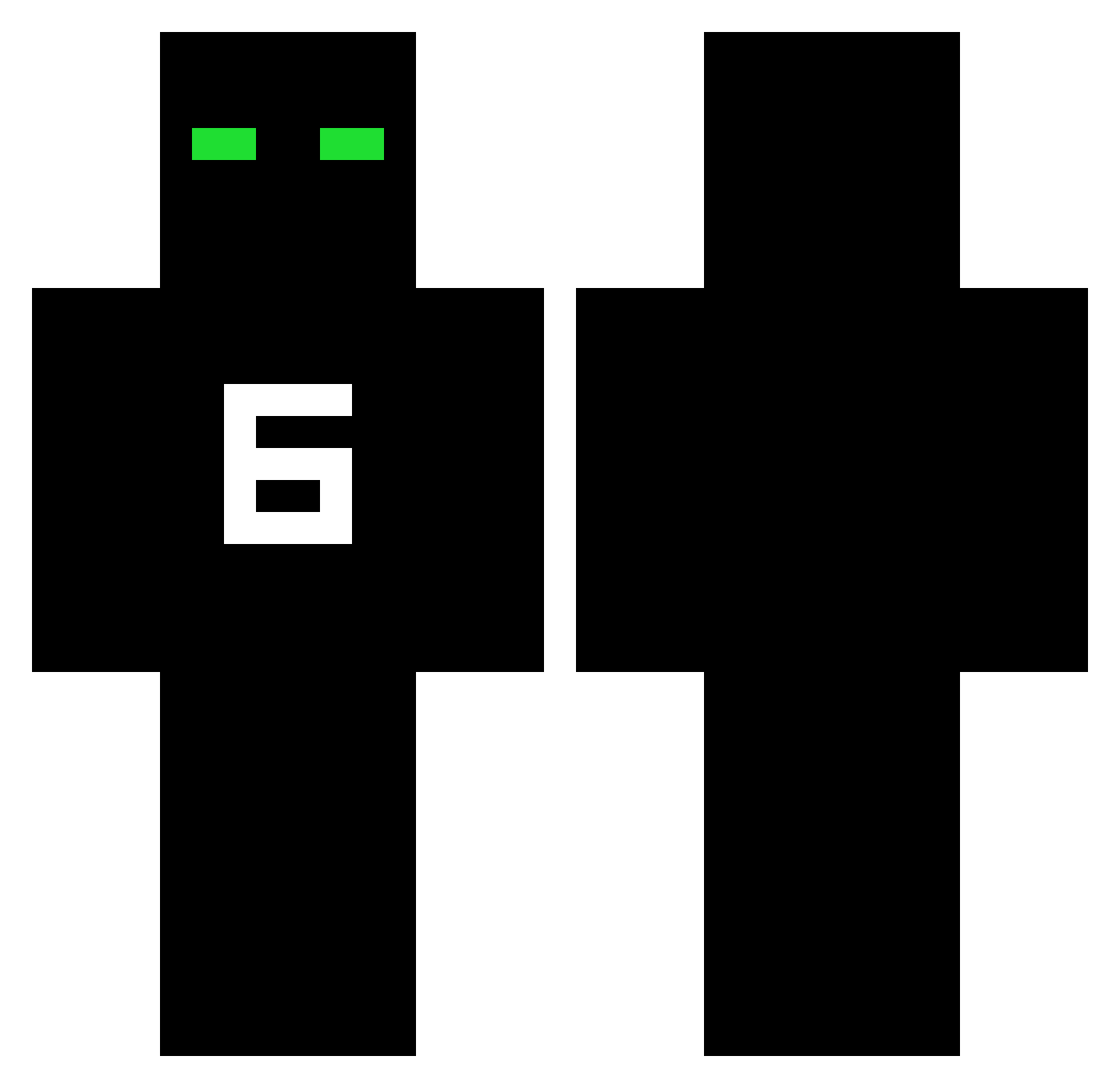 witan Minecraft skin, front and back view