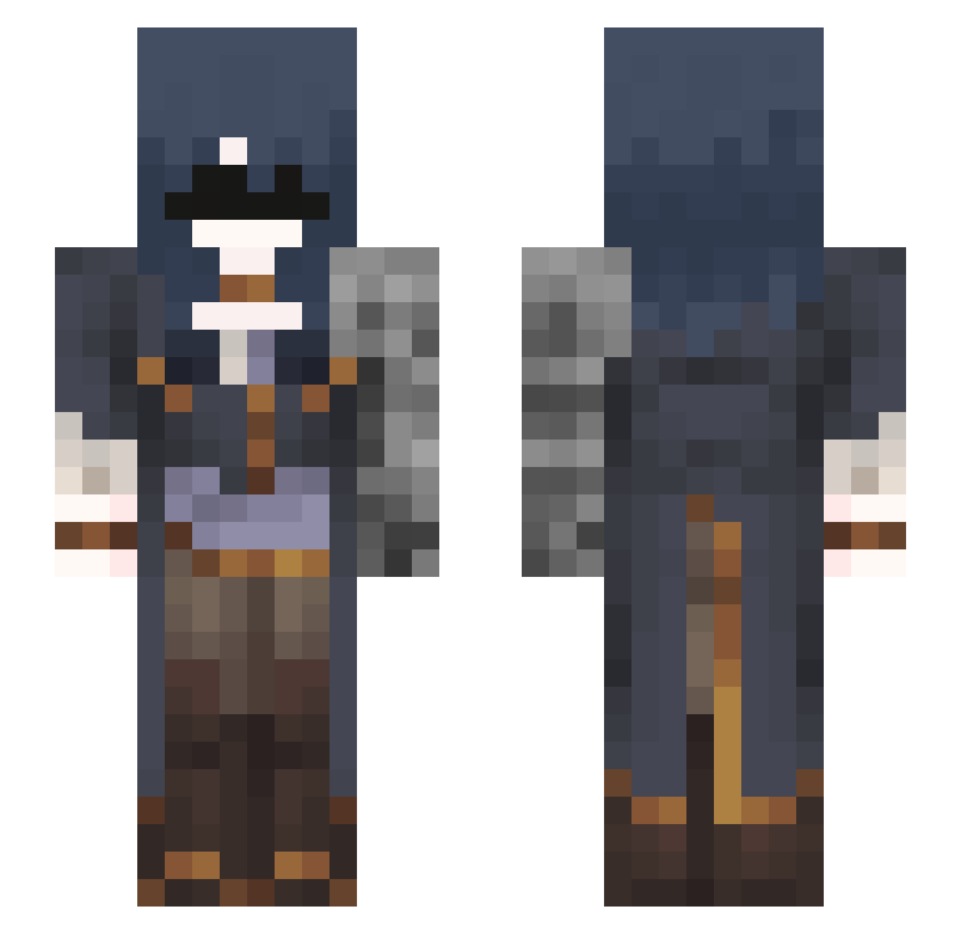 Losiiyx_ Minecraft skin, front and back view