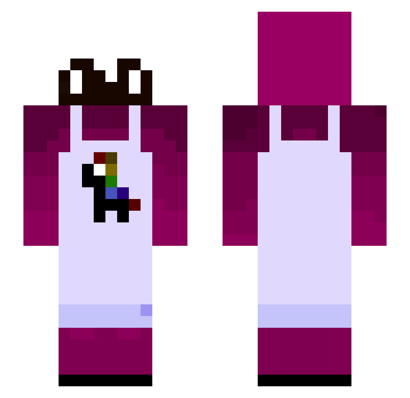 KulturKarsten Minecraft skin, front and back view