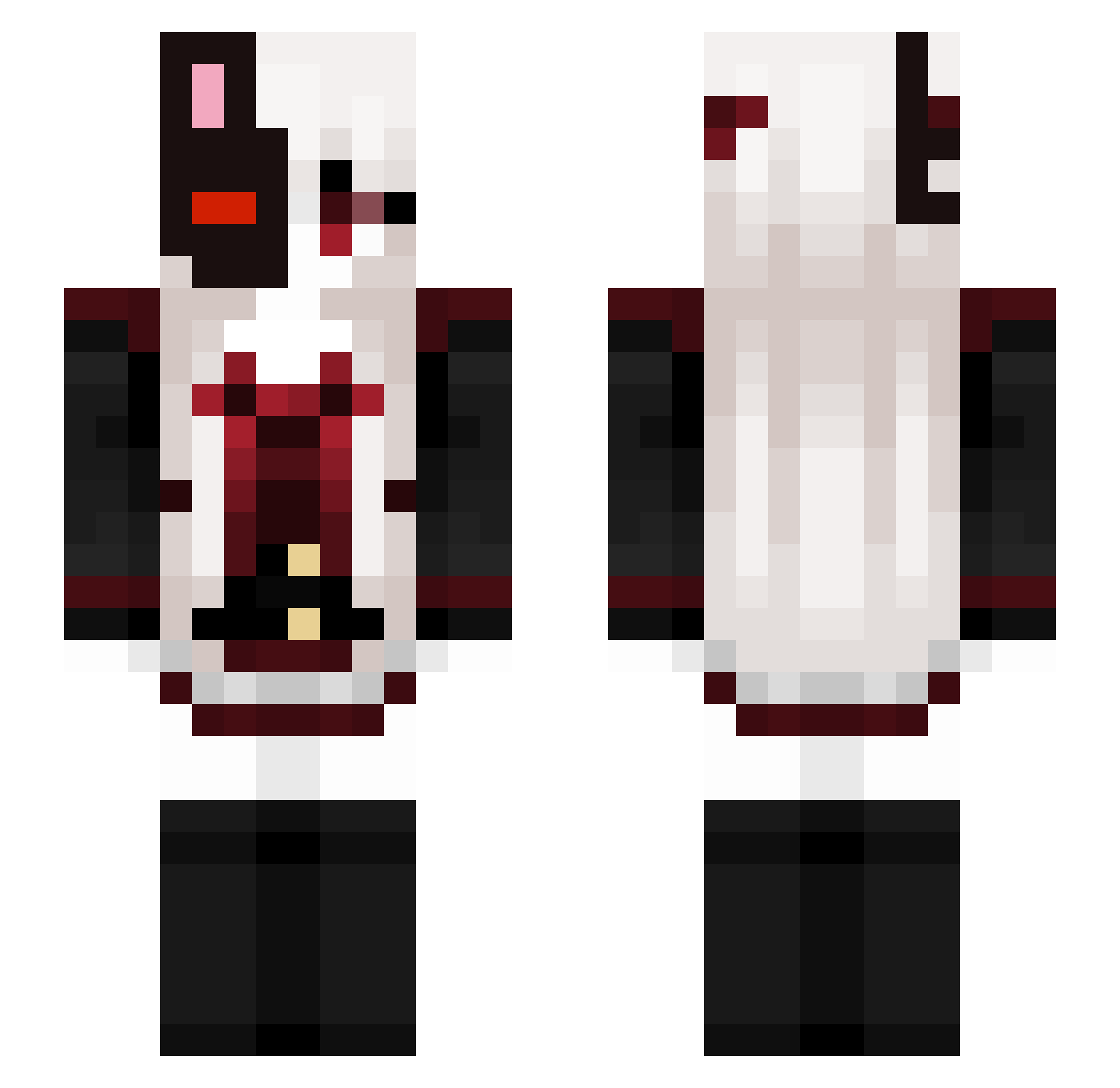 SeraphiumEgg Minecraft skin, front and back view