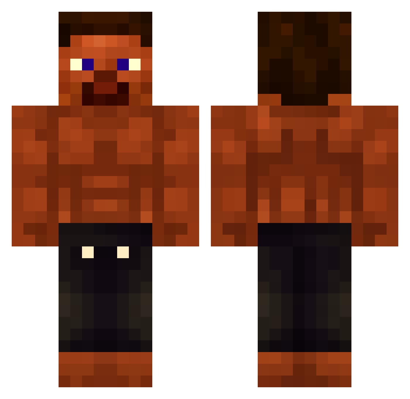 onmapelovni Minecraft skin, front and back view