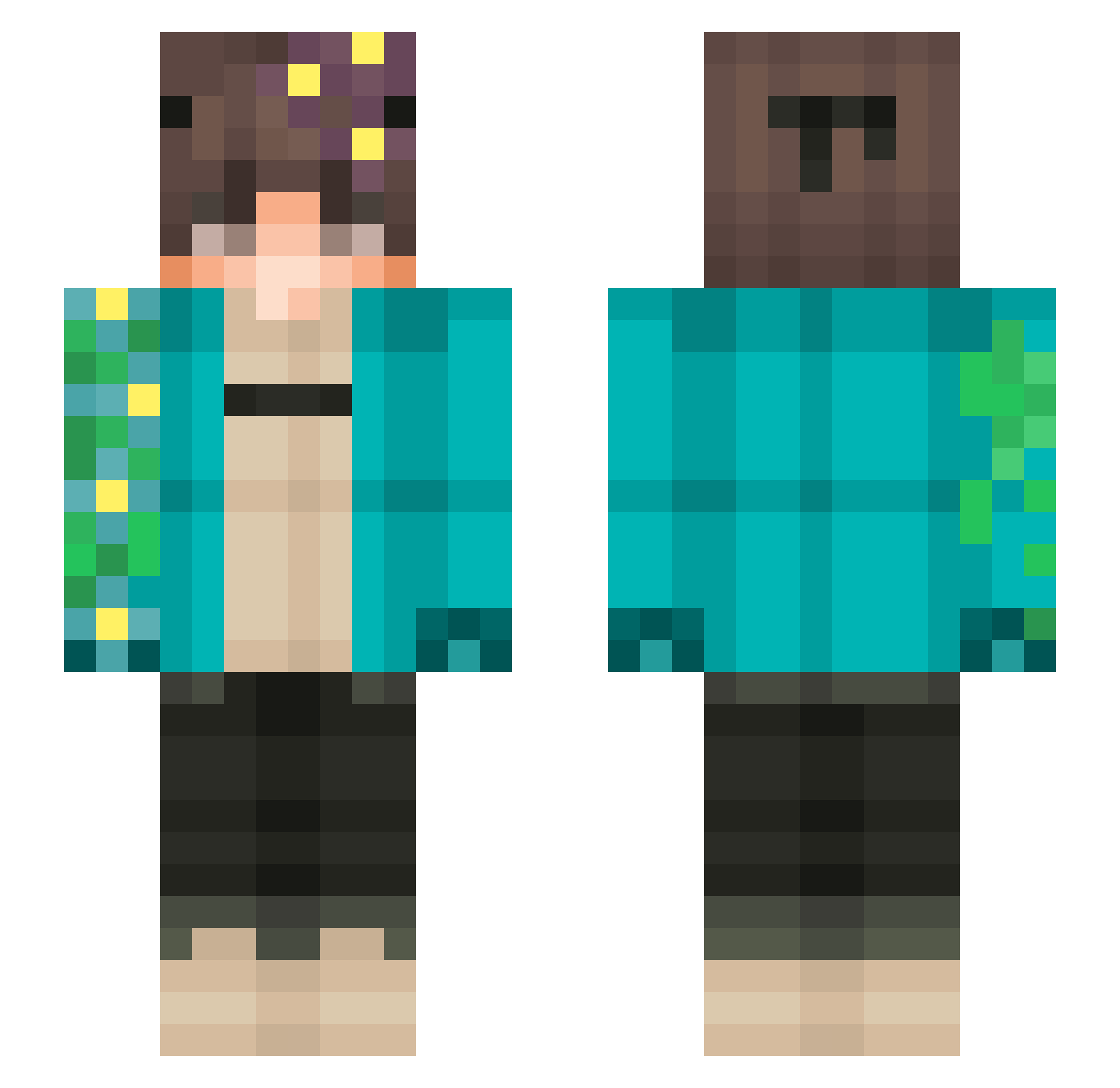 shayan2029 Minecraft skin, front and back view