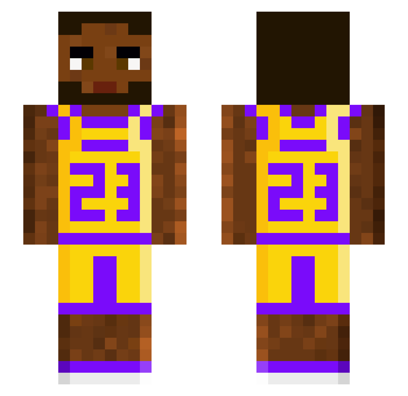 goatedhenaaa Minecraft skin, front and back view