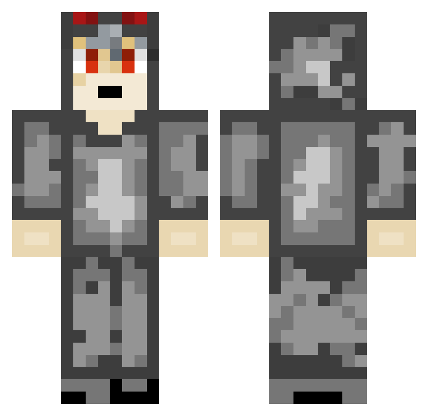 MesterulFilip Minecraft skin, front and back view