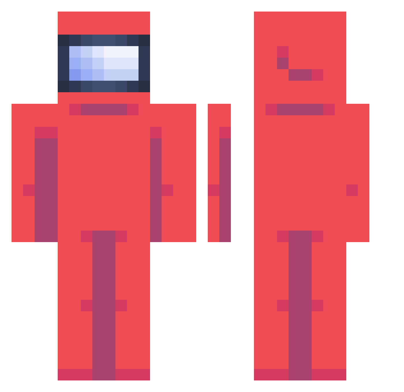 muraterdgan Minecraft skin, front and back view