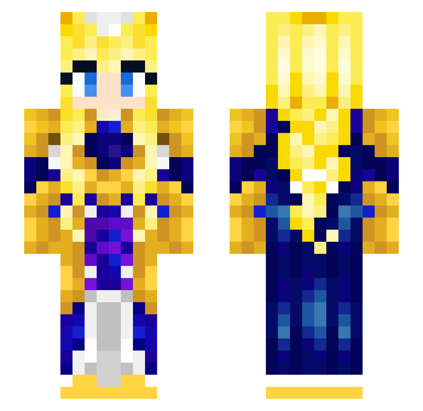 CMDRSirus53 Minecraft skin, front and back view