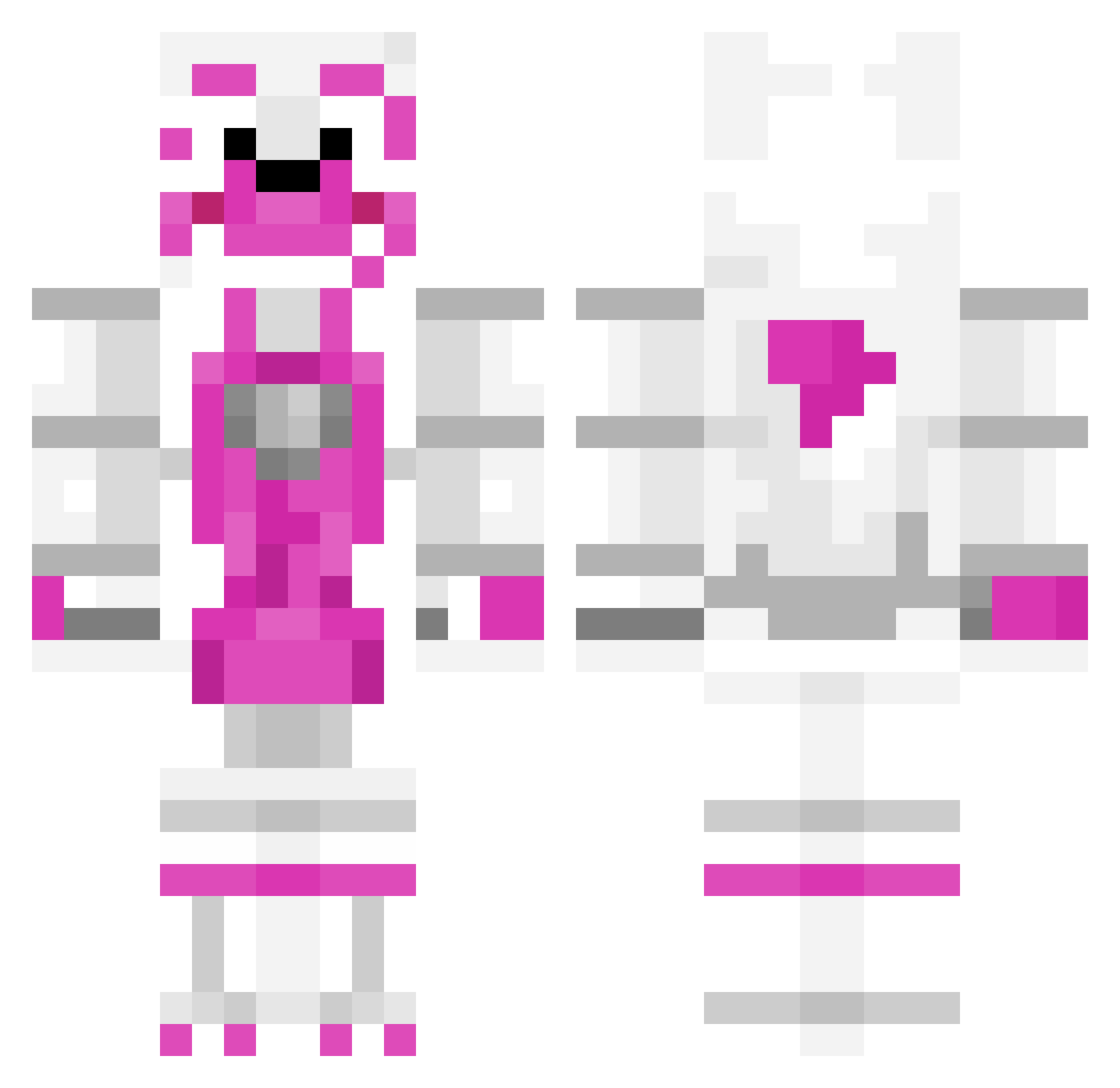 SubSpeedWay Minecraft skin, front and back view