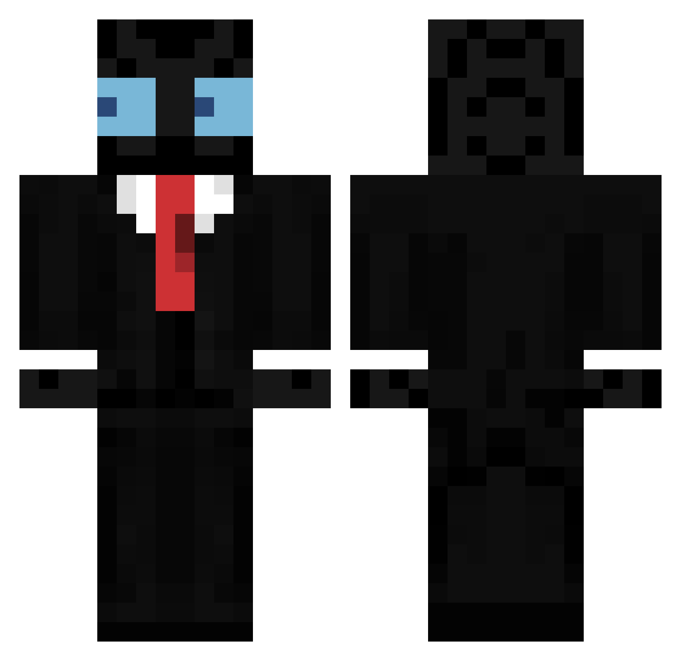 SULI0905 Minecraft skin, front and back view