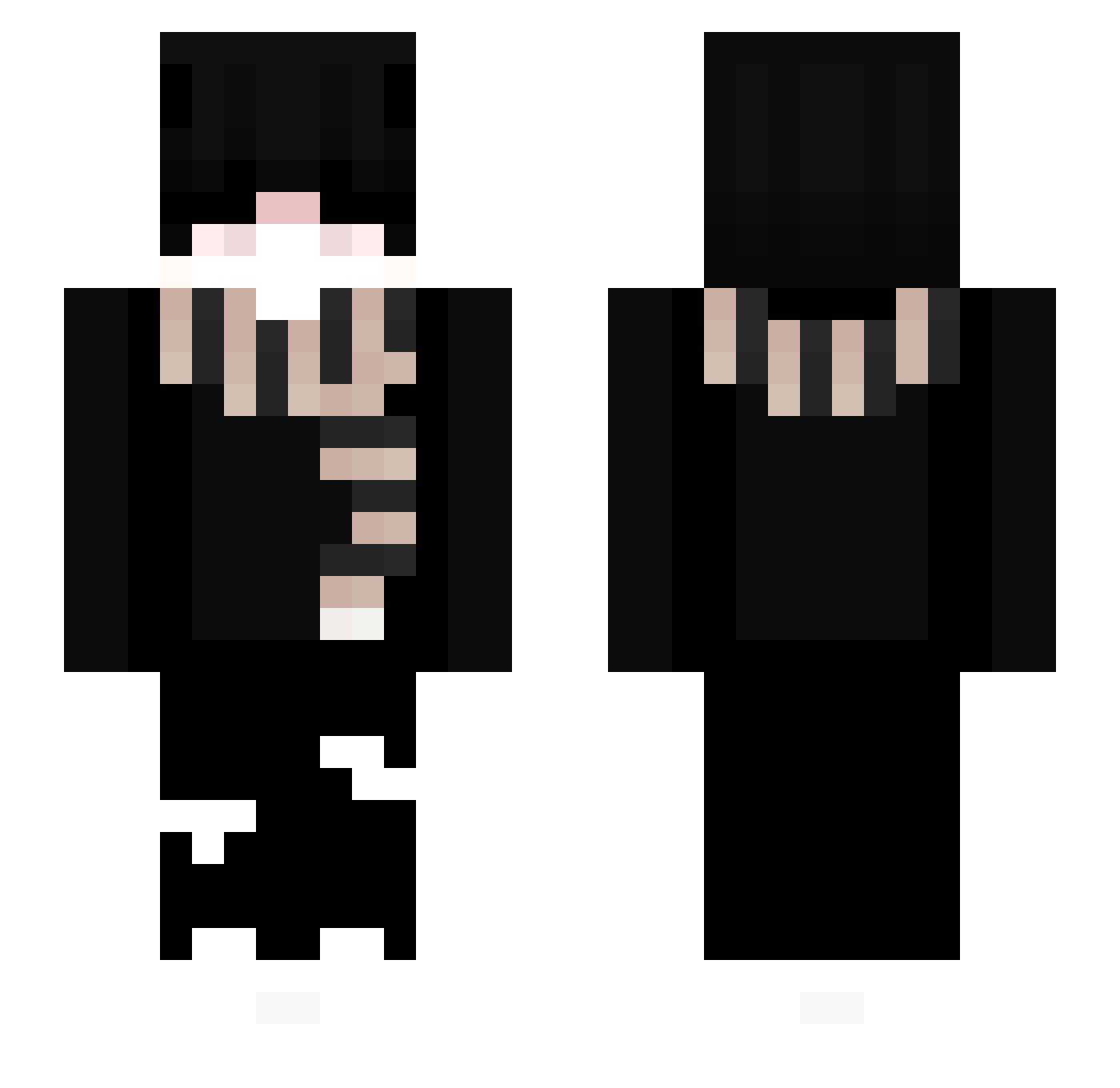 ZENOBLAZ Minecraft skin, front and back view