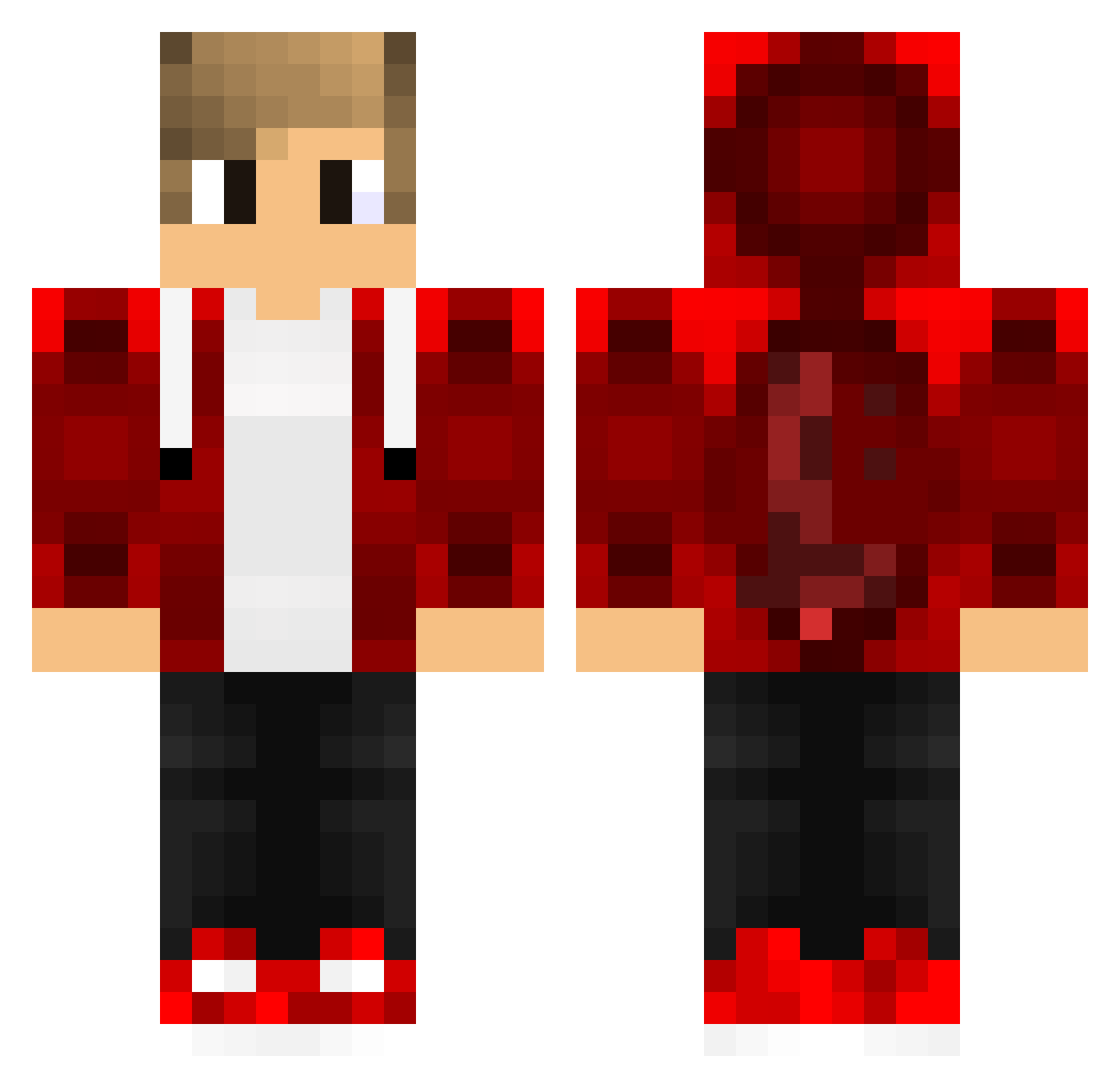 makramcrafts Minecraft skin, front and back view