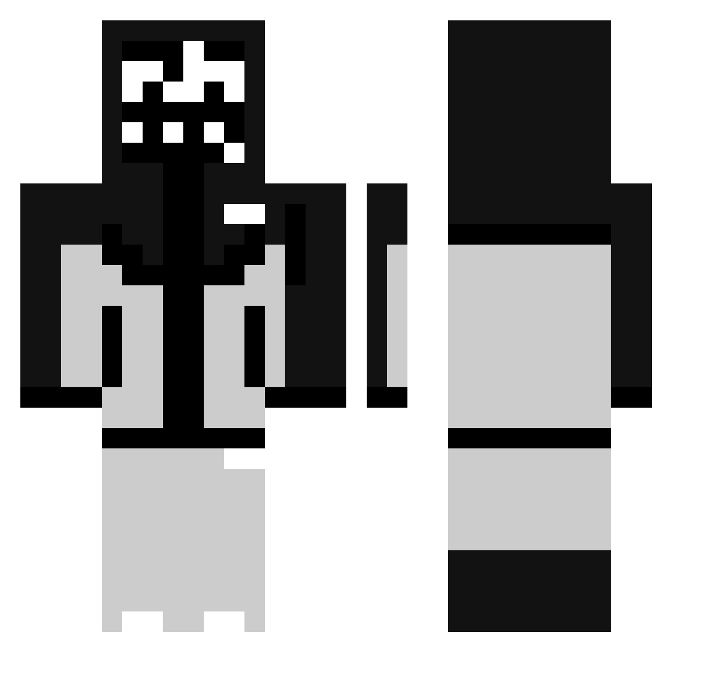 tammthetroll Minecraft skin, front and back view