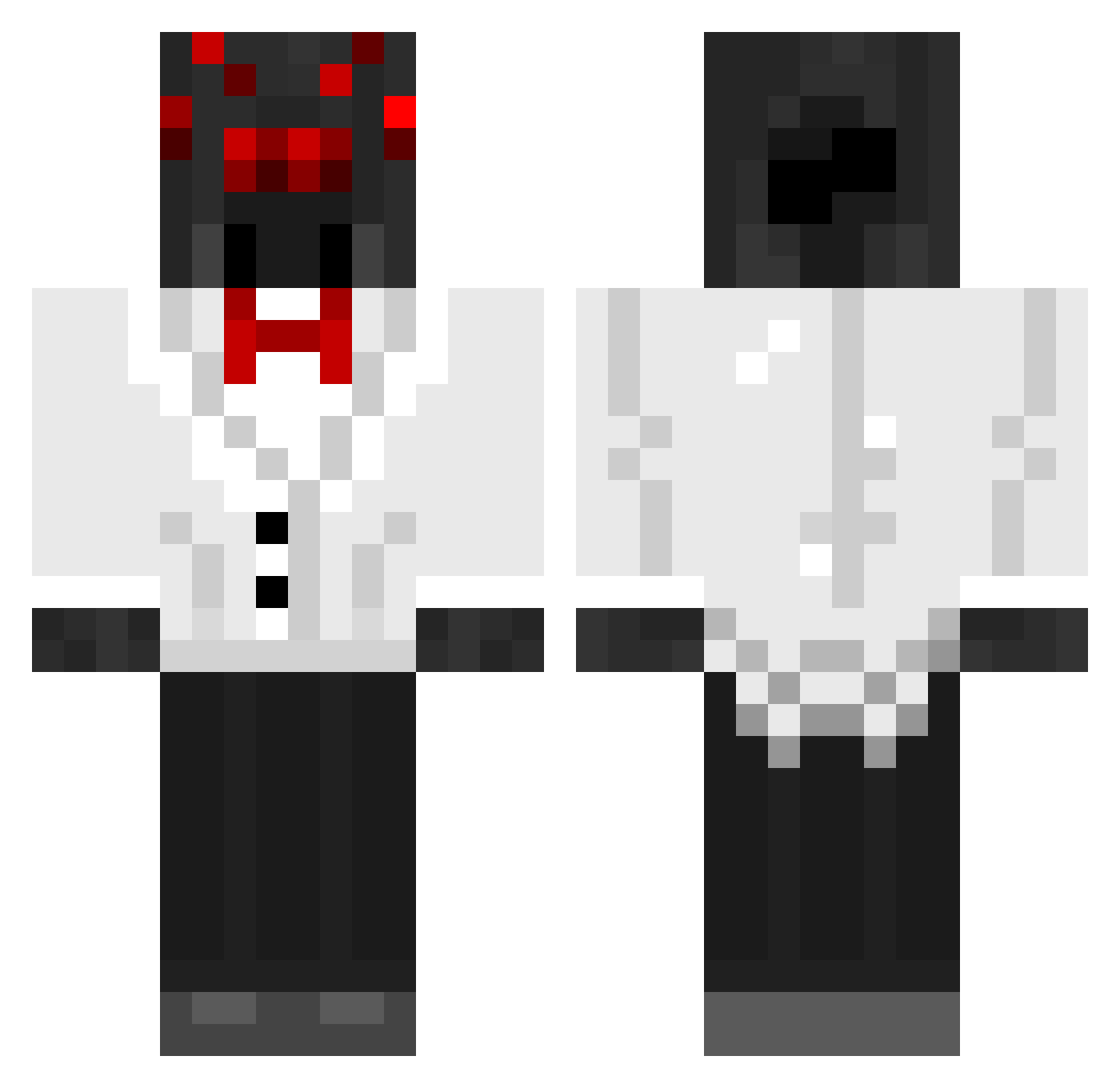 Kal1ptras Minecraft skin, front and back view