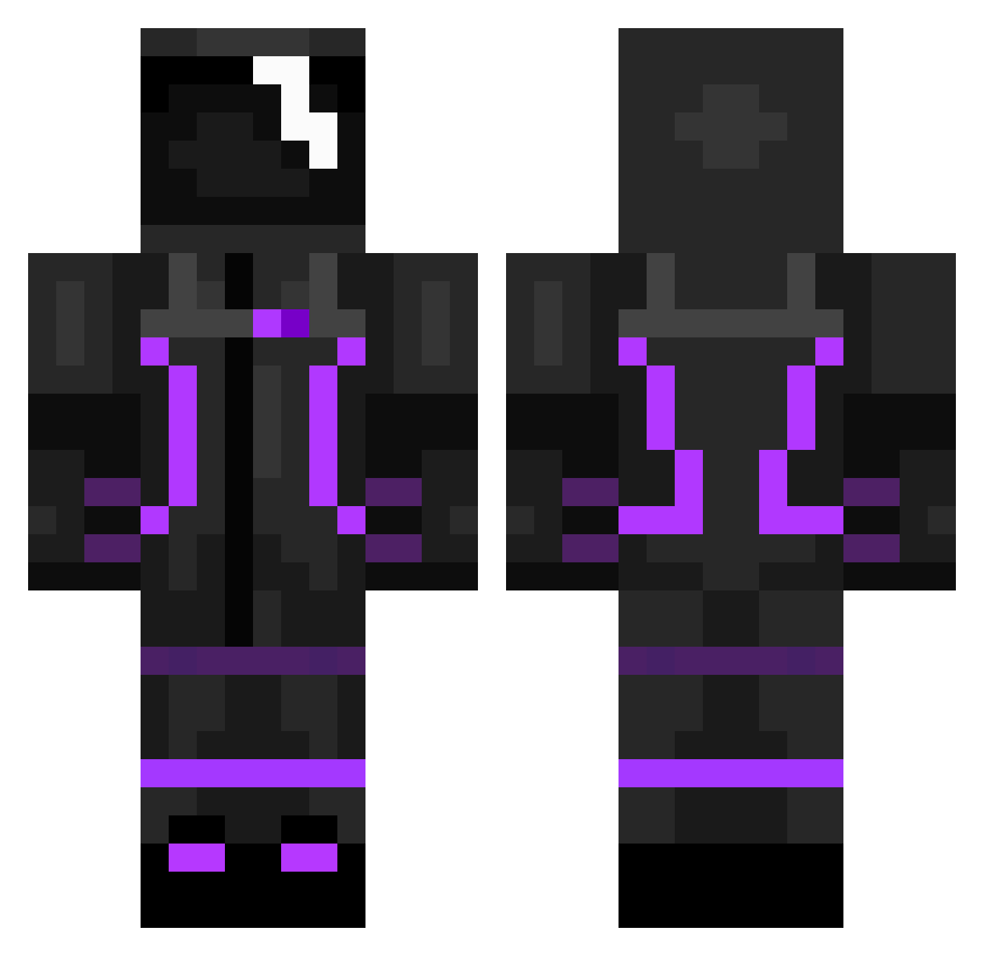 zenzsz Minecraft skin, front and back view
