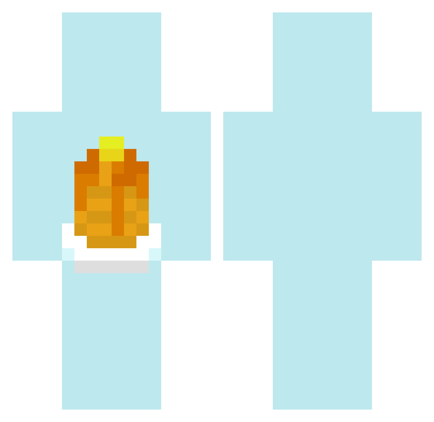 NikeNinjaMC Minecraft skin, front and back view
