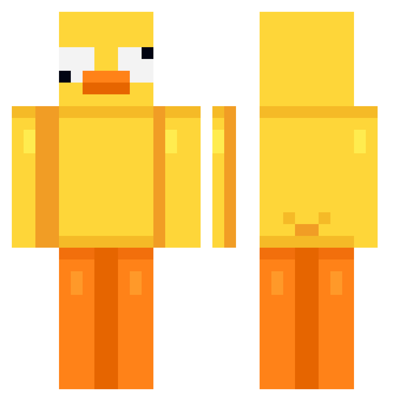 CoolKidCJ12 Minecraft skin, front and back view