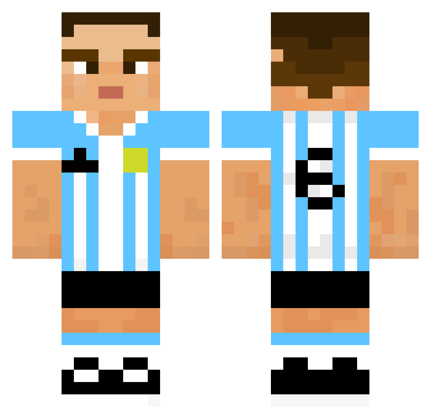 JorgeQ_ Minecraft skin, front and back view