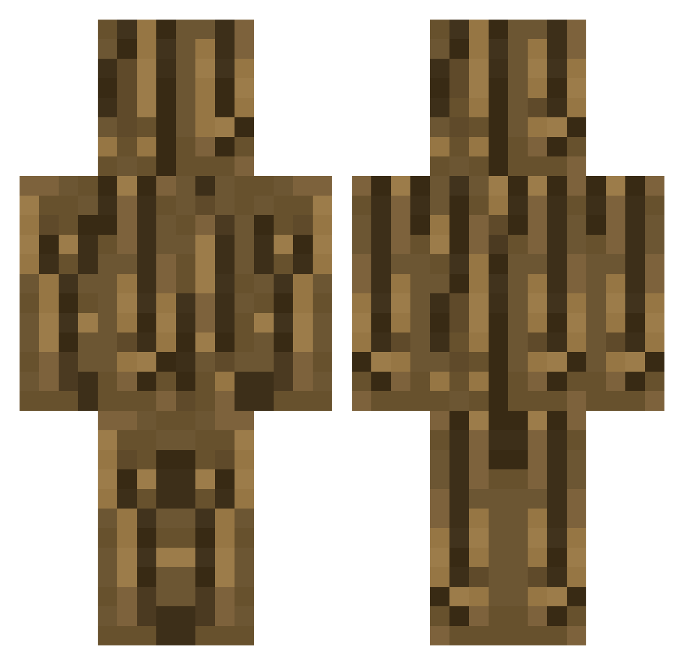 GGO33 Minecraft skin, front and back view
