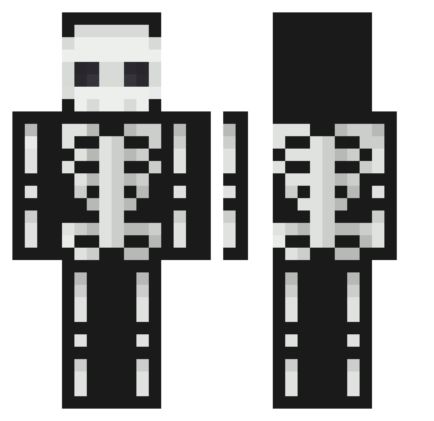 RillaBomb Minecraft skin, front and back view