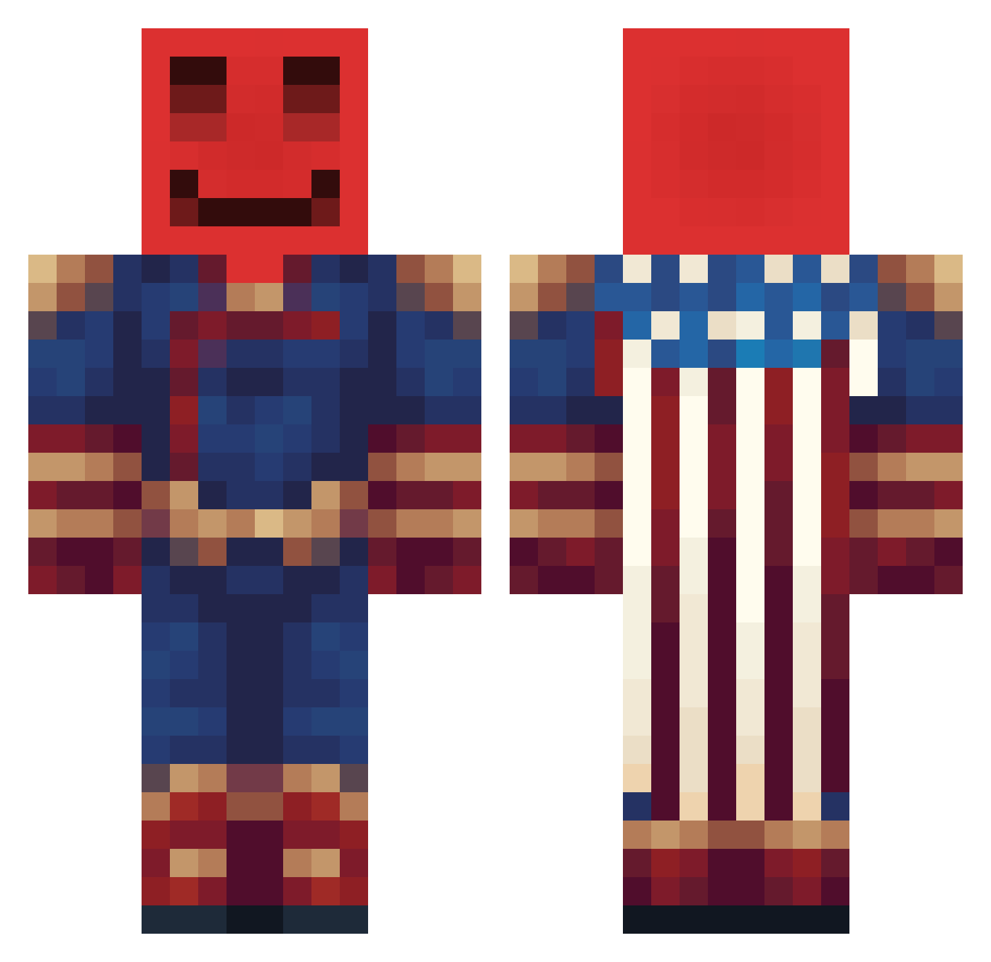 DragtLynx12 Minecraft skin, front and back view