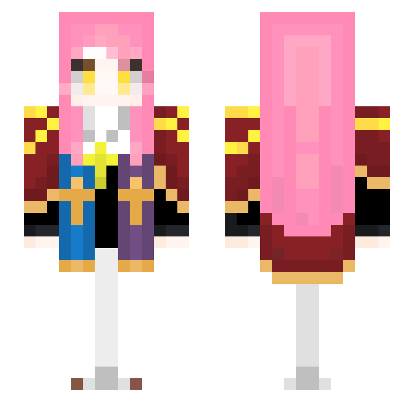 xia_0415 Minecraft skin, front and back view