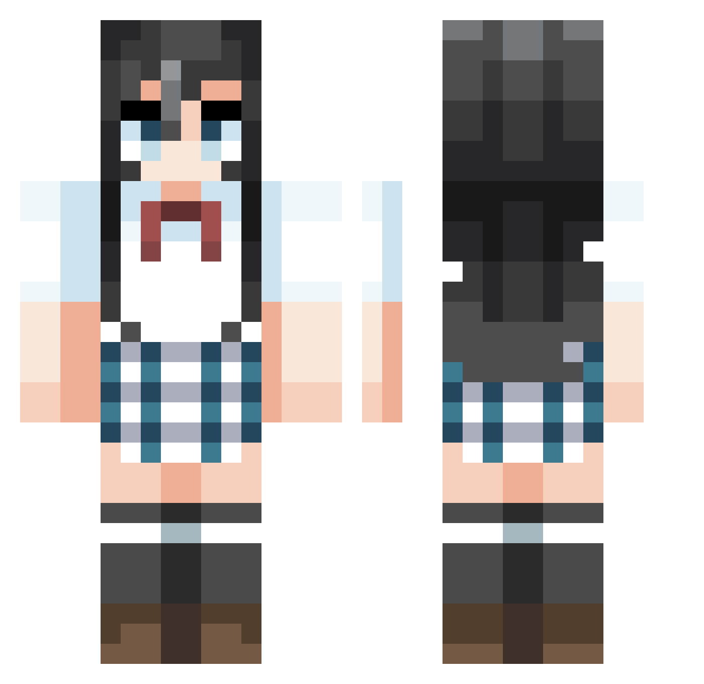 dokas3456 Minecraft skin, front and back view