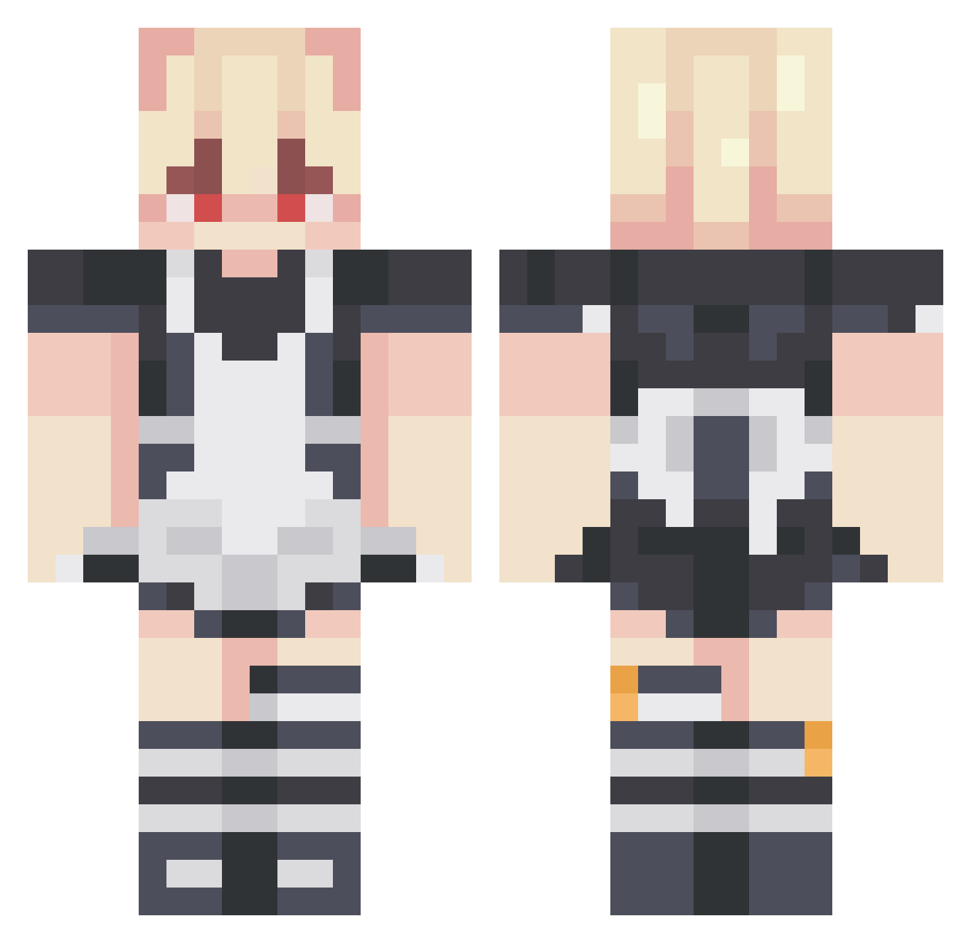 smashedpotatooes Minecraft skin, front and back view