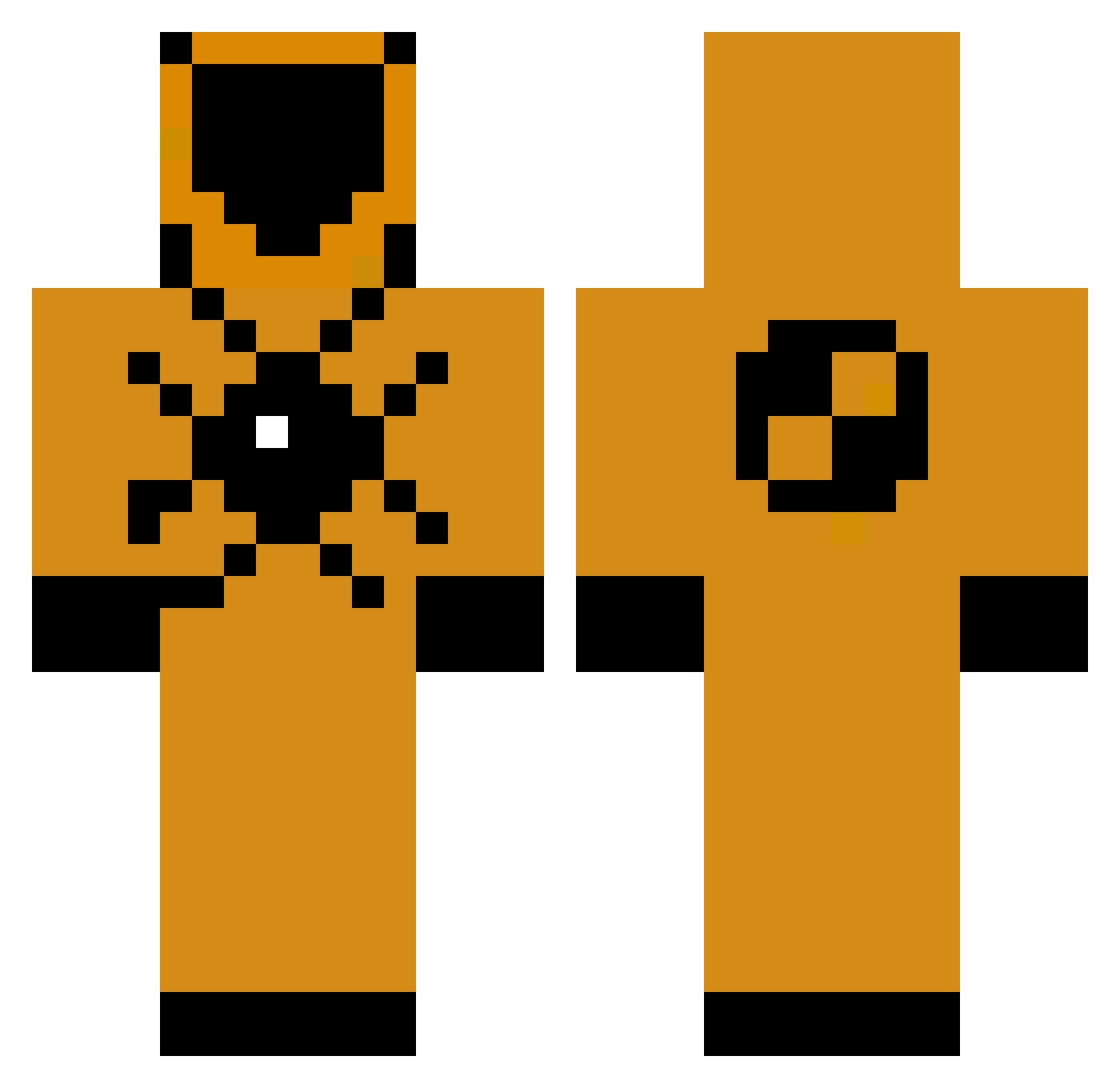 Zeus_Tah_Goose Minecraft skin, front and back view