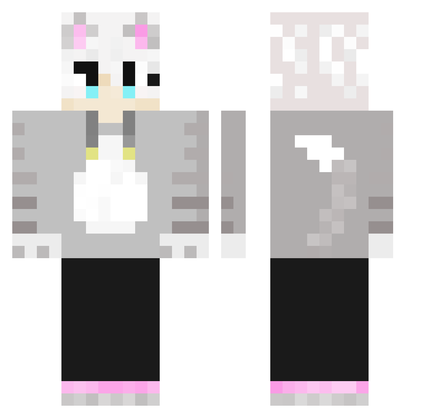 scoutKR Minecraft skin, front and back view