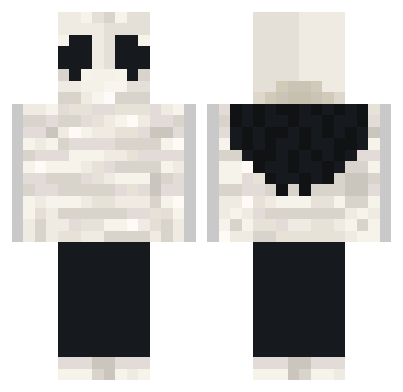 Griff3240 Minecraft skin, front and back view