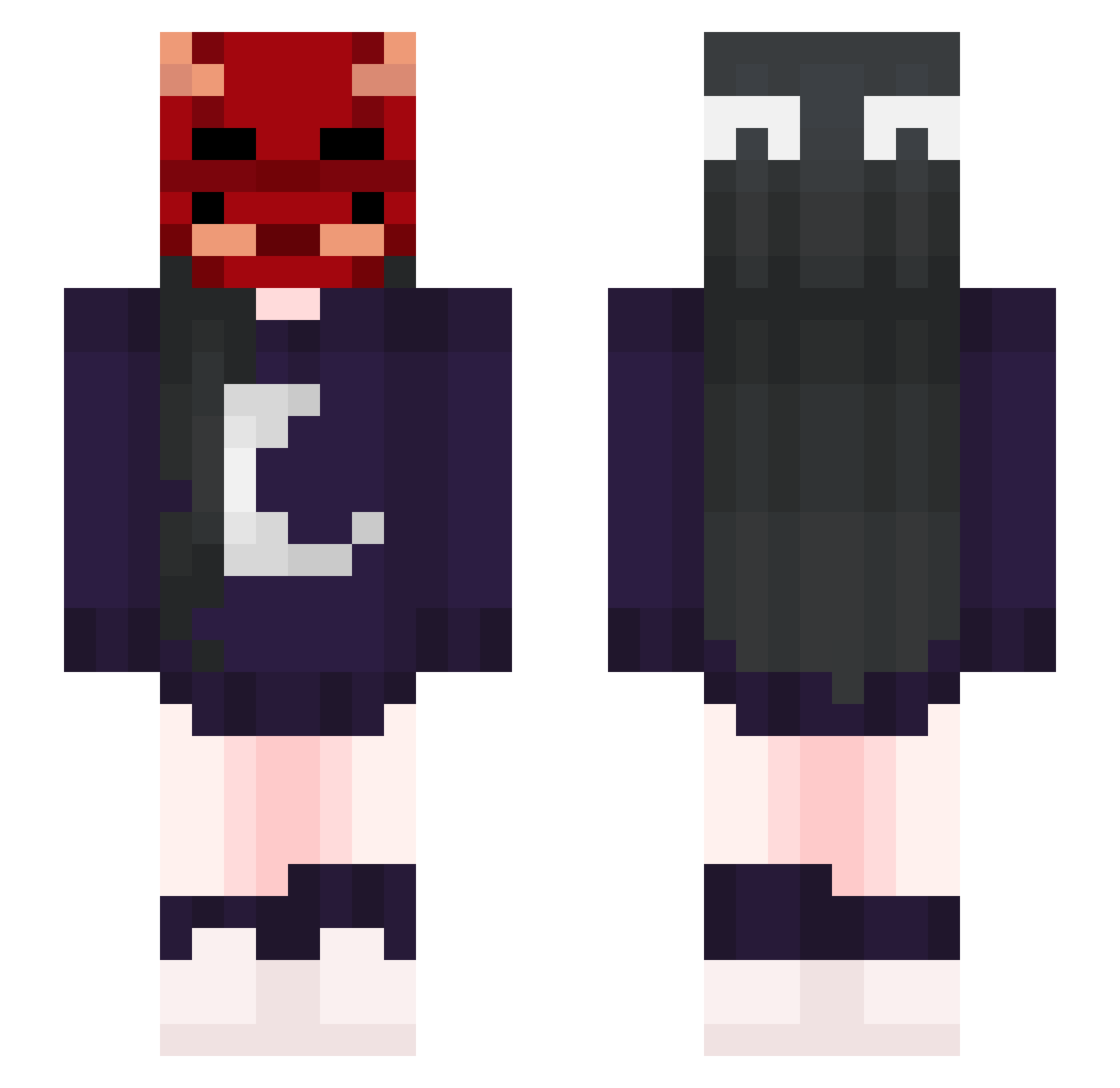 Kakarot___ Minecraft skin, front and back view