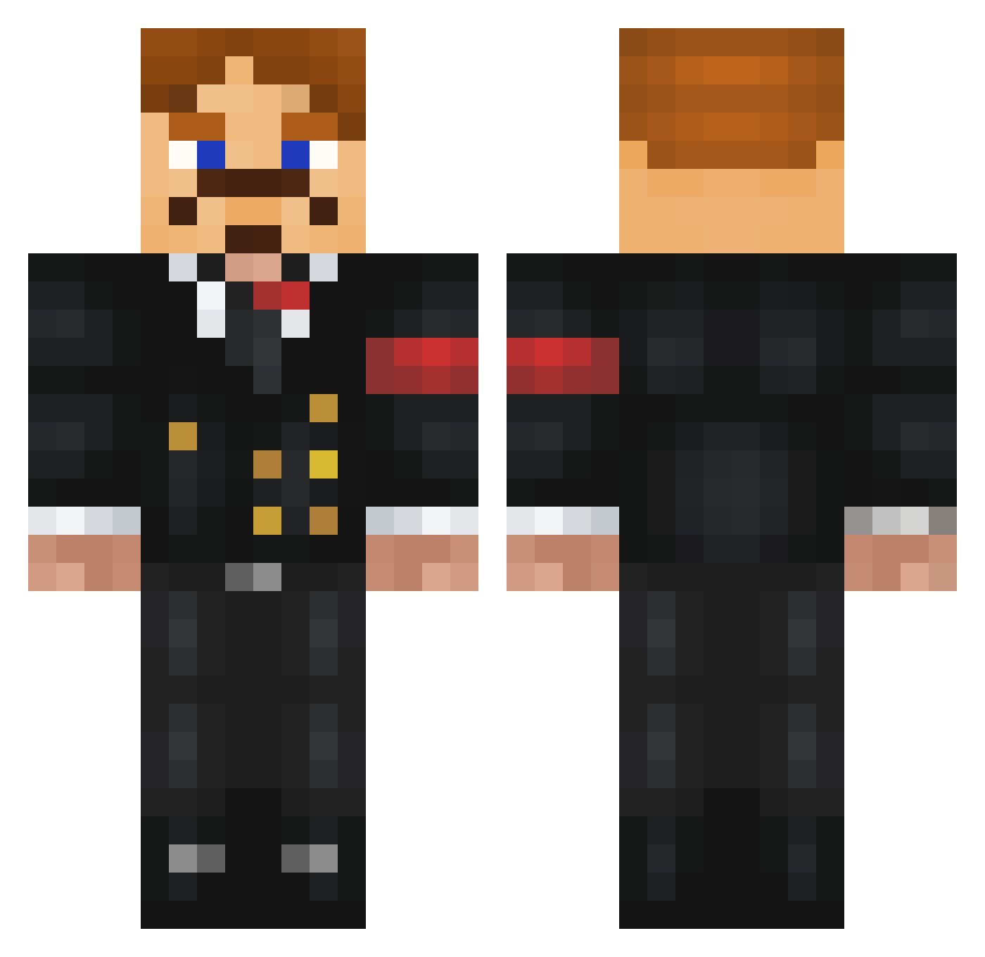 Mr_Triarii Minecraft skin, front and back view