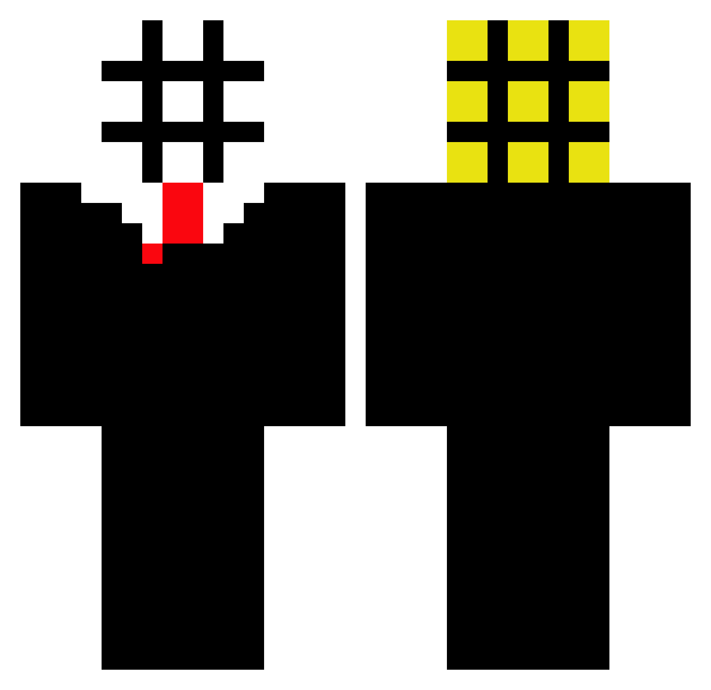 Storm2649 Minecraft skin, front and back view