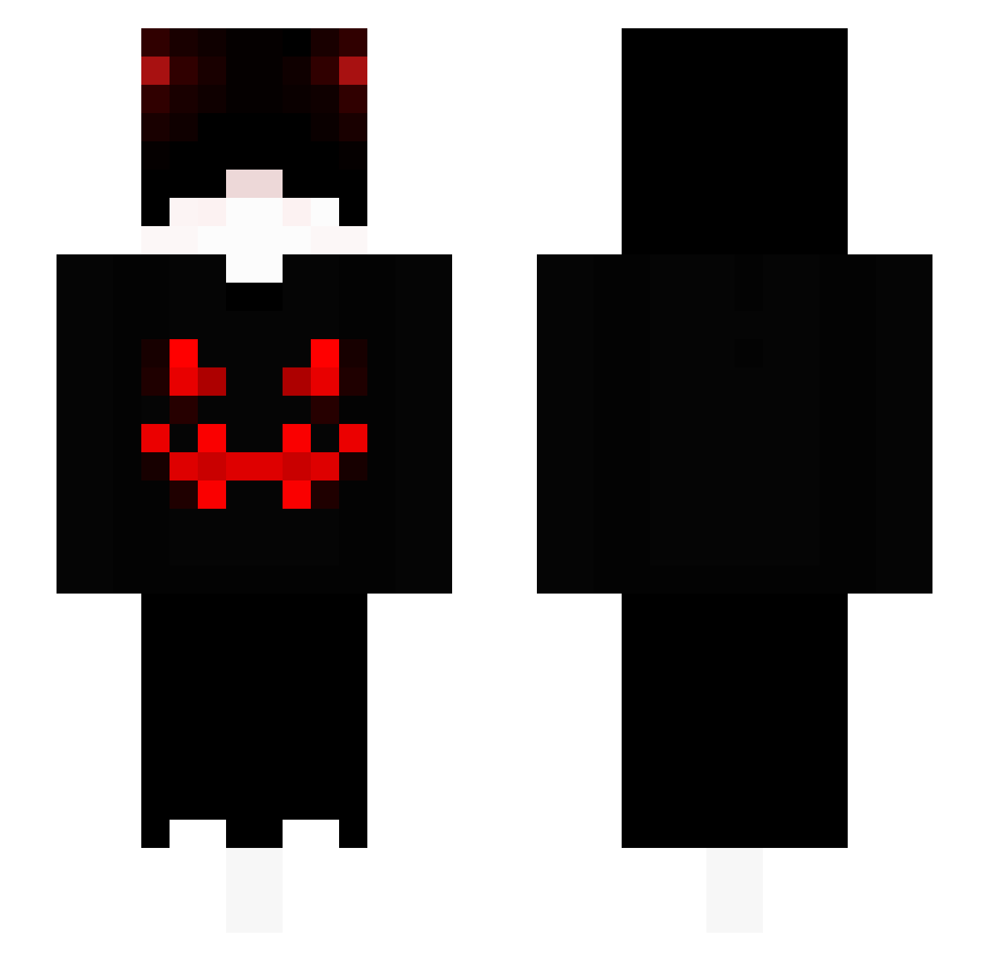 KinGustav Minecraft skin, front and back view