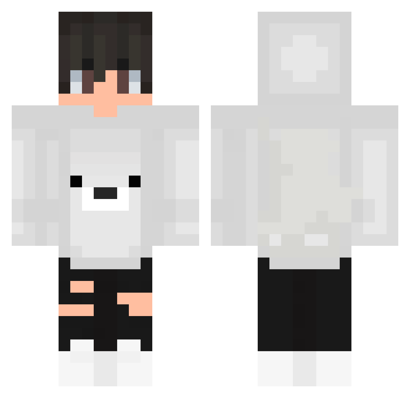 Tuttu_GG Minecraft skin, front and back view