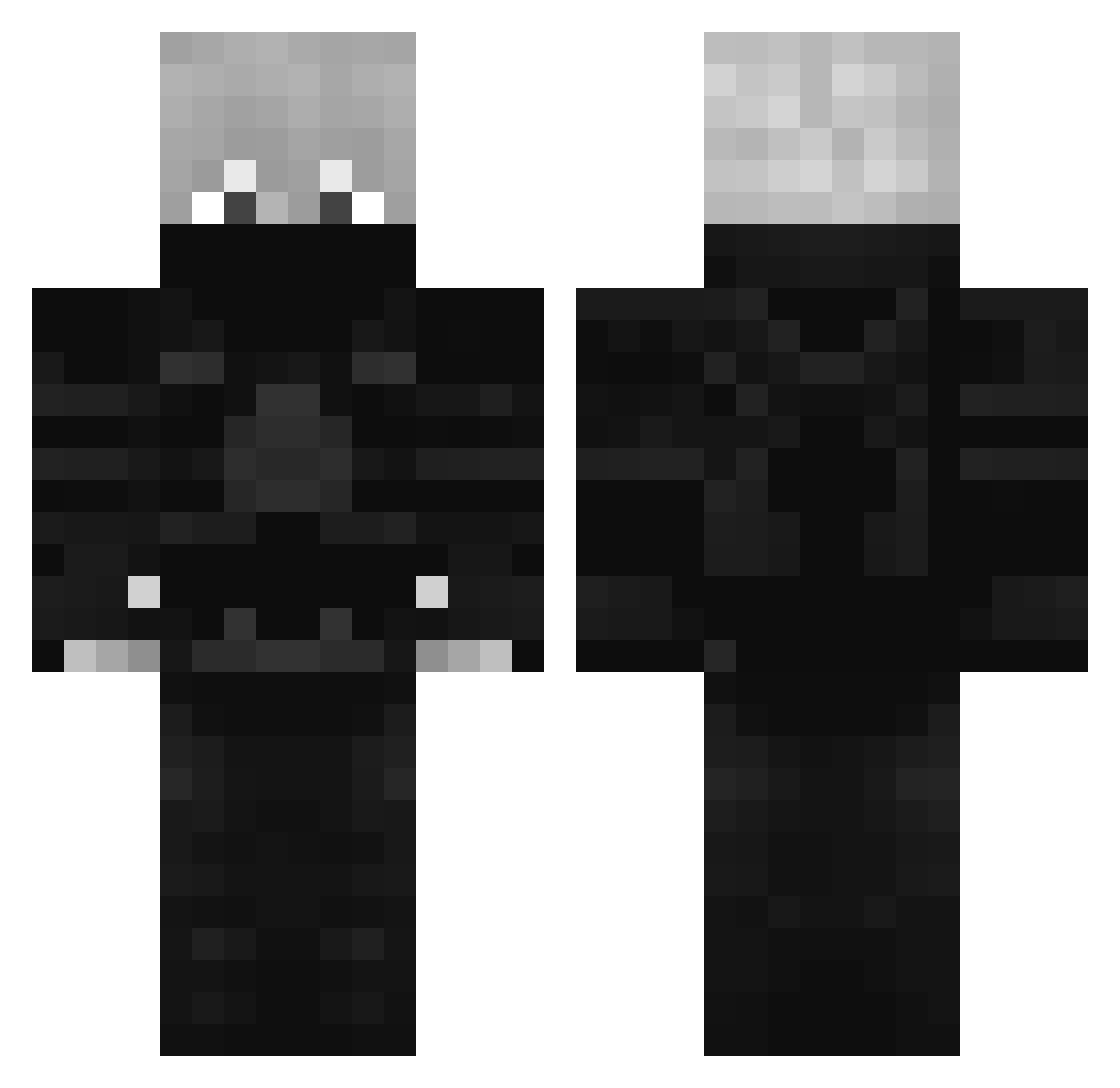 Mellimy Minecraft skin, front and back view
