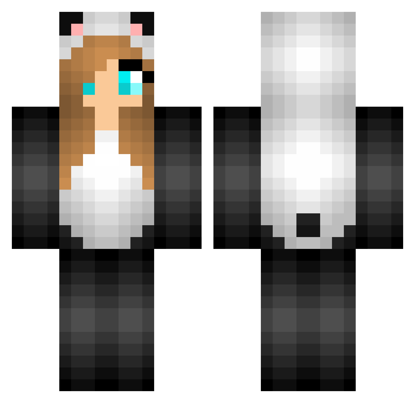 vany1120 Minecraft skin, front and back view